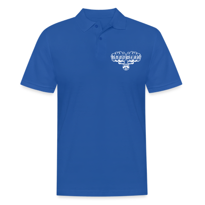 Männer Poloshirt "Strassenbauer" Royalblau Männer Poloshirt