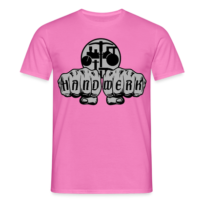 Unisex T-Shirt "Strassenbauer" Pink Männer T-Shirt