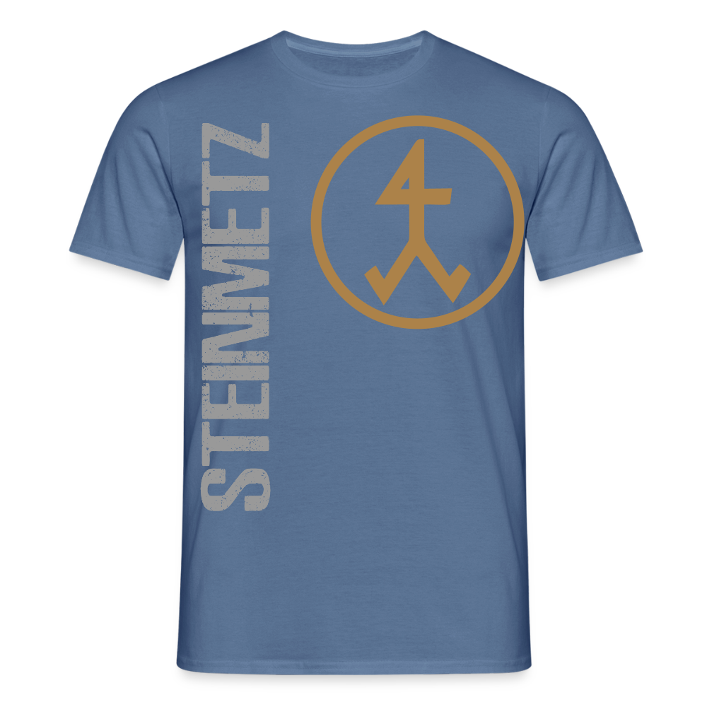 Unisex T-Shirt "Steinmetz" Taubenblau Männer T-Shirt