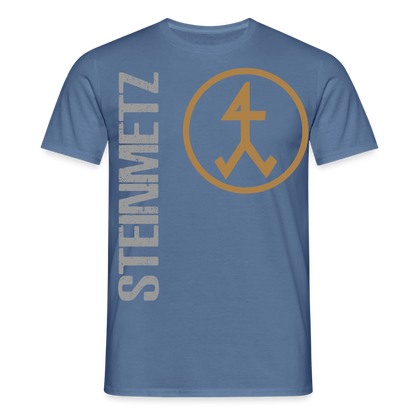 Unisex T-Shirt "Steinmetz" Taubenblau Männer T-Shirt