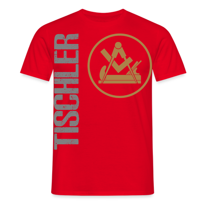 Unisex T-Shirt "Tischler" Rot Männer T-Shirt
