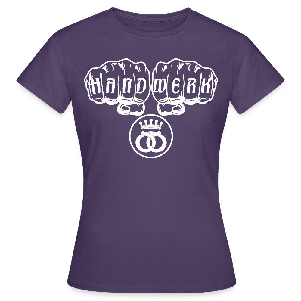Frauen T-Shirt "Bäcker" Dunkellila Frauen T-Shirt