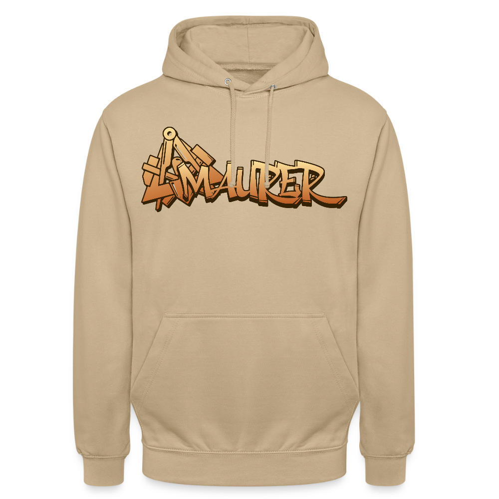 Unisex Hoodie "Maurer" Beige Unisex Hoodie