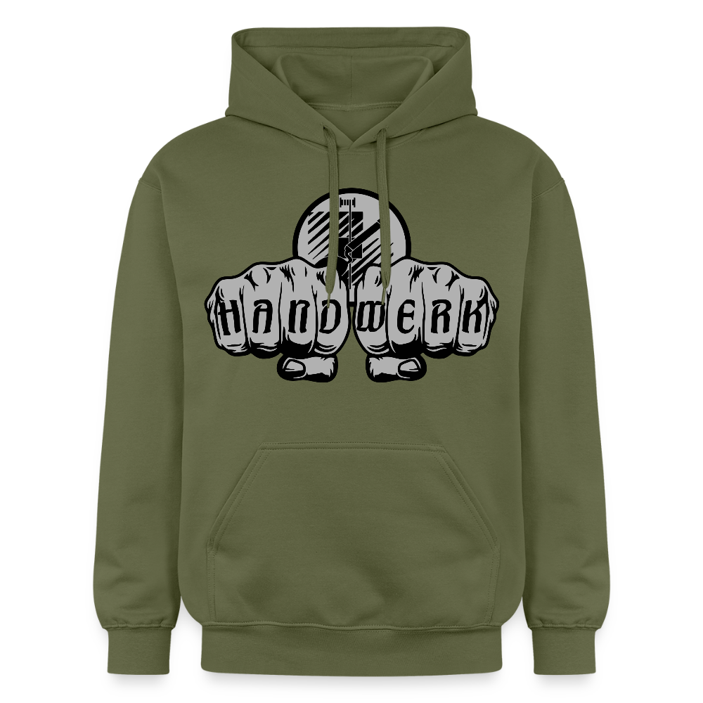 Gildan Unisex Softstyle® "Fliesenleger" Militärgrün Gildan Unisex Softstyle® Midweight Hoodie