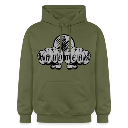 Gildan Unisex Softstyle® "Fliesenleger" Militärgrün Gildan Unisex Softstyle® Midweight Hoodie