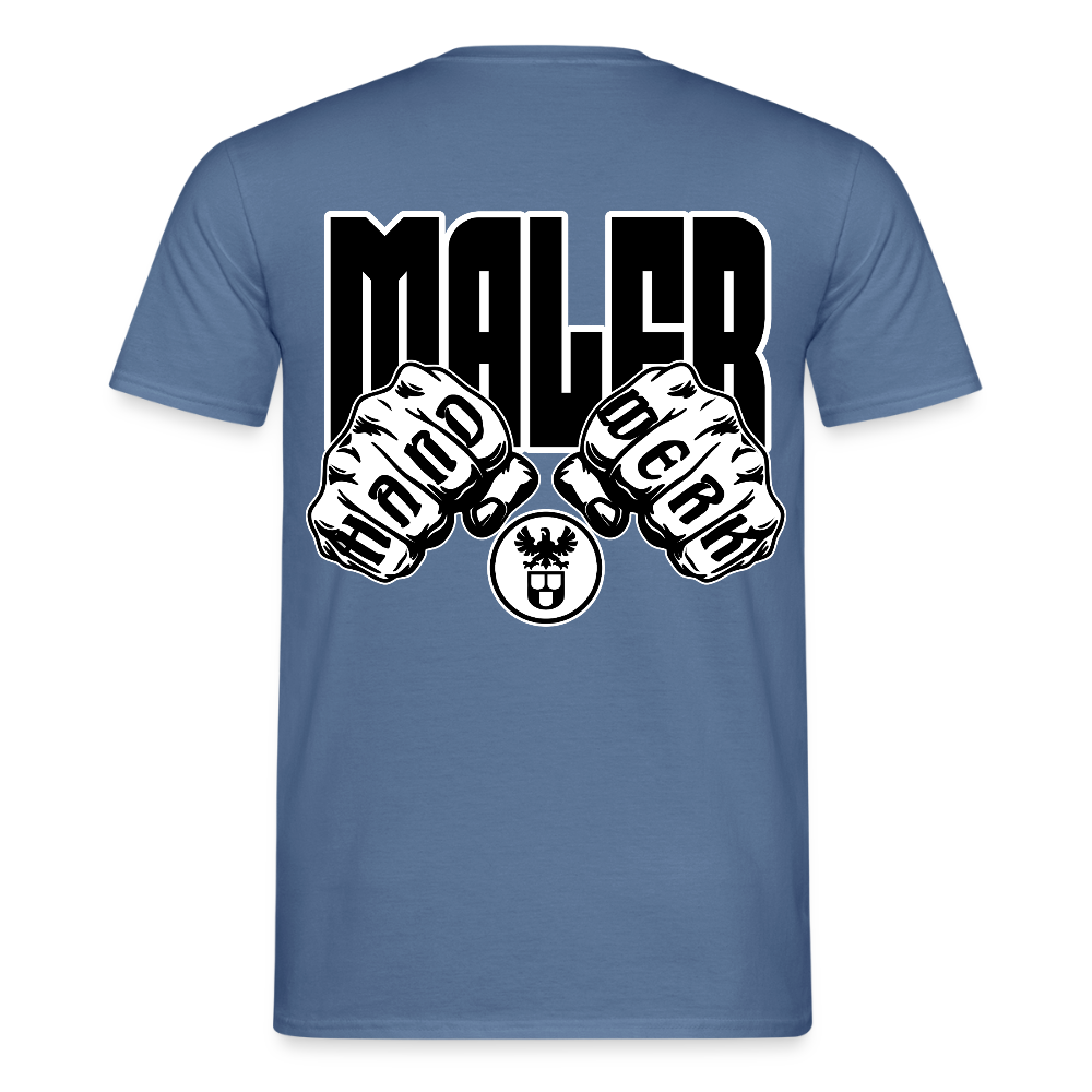 Unisex T-Shirt "Maler" Taubenblau Männer T-Shirt