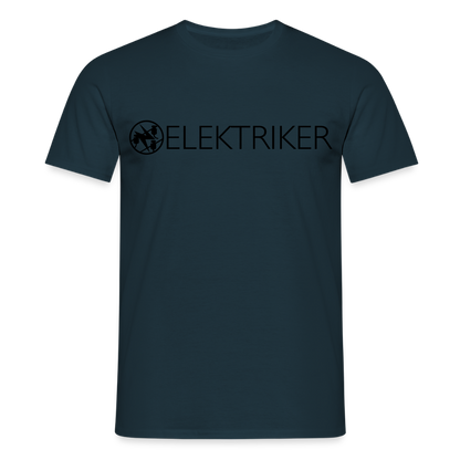 Unisex T-Shirt "Elektriker" Navy Männer T-Shirt