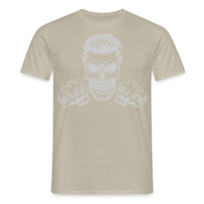 Unisex T-Shirt "Skull-Handwerk" Sandbeige Männer T-Shirt