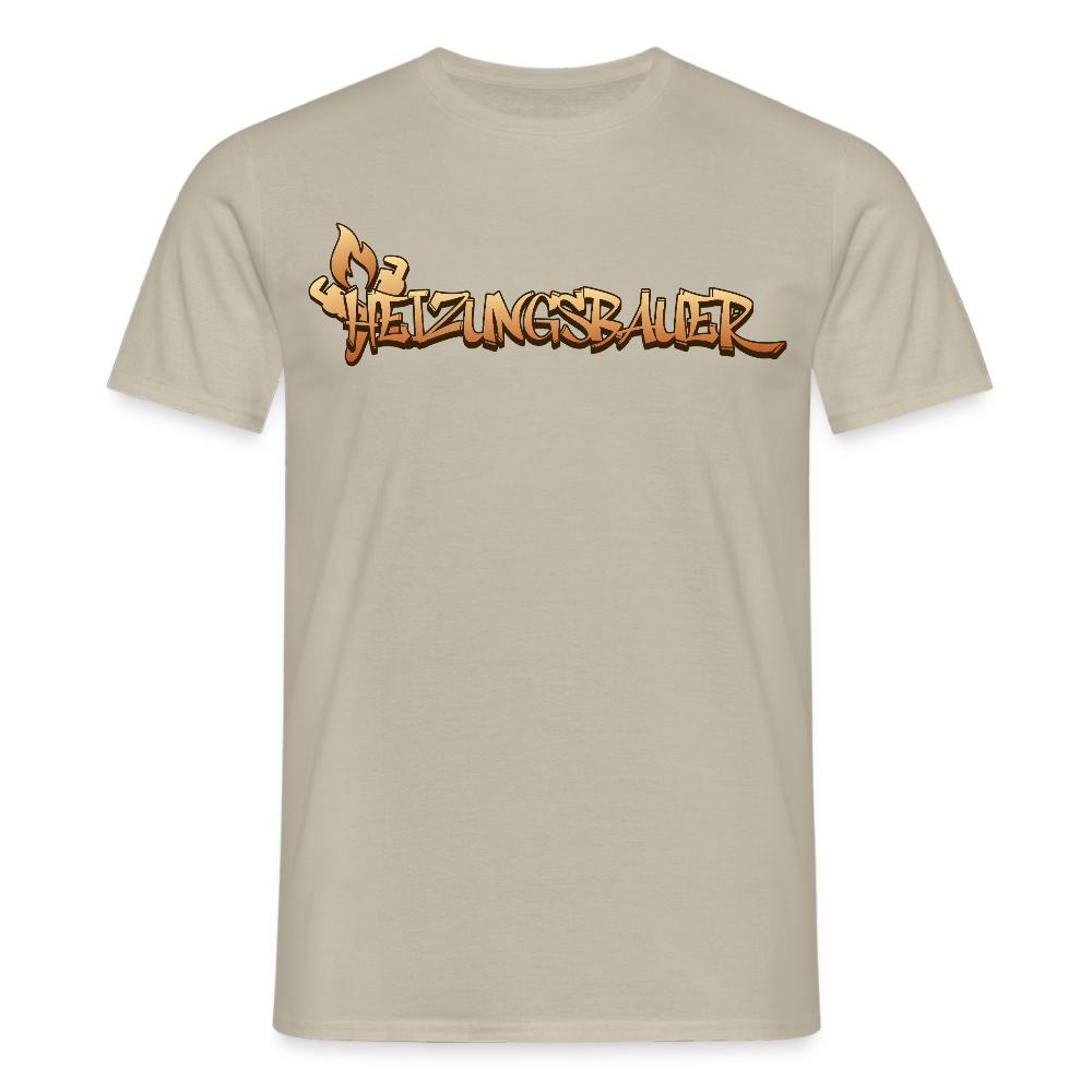 Unisex T-Shirt "Heizungsbauer" Sandbeige Männer T-Shirt
