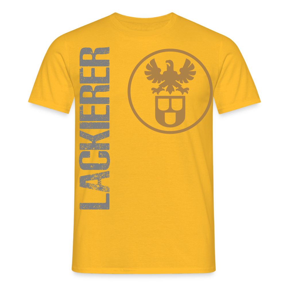 Unisex T-Shirt "Lackierer" Gelb Männer T-Shirt