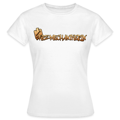 Frauen T-Shirt "KFZ-Mechanikerin" Weiß Frauen T-Shirt