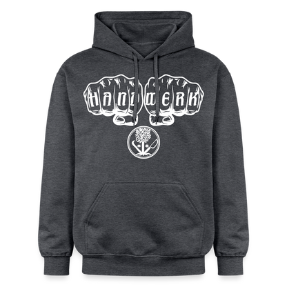 Gildan Unisex Softstyle® "GaLaBauer" Dunkelgrau meliert Gildan Unisex Softstyle® Midweight Hoodie