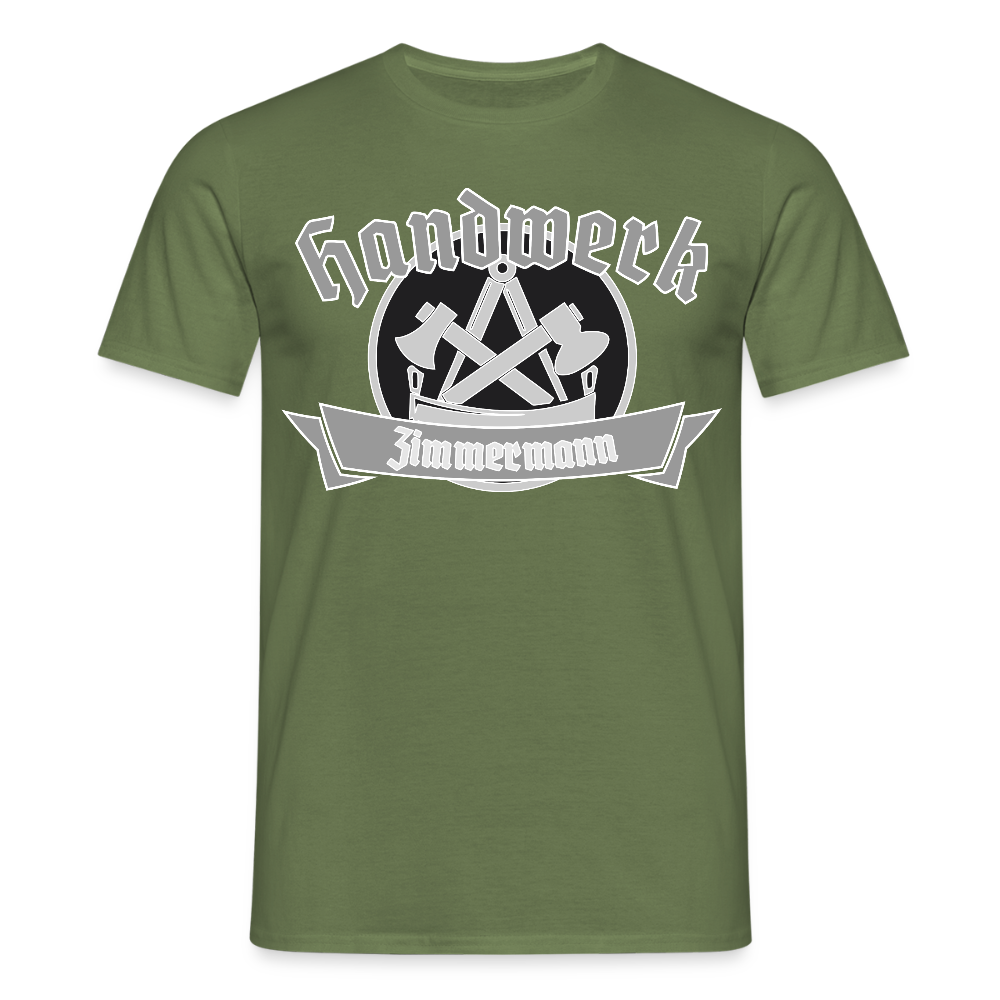 Unisex T-Shirt "Zimmermann" Militärgrün Männer T-Shirt