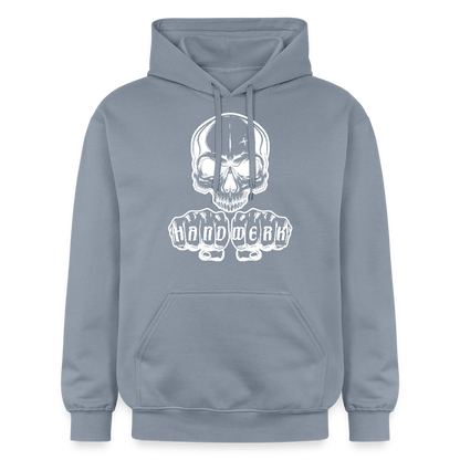Gildan Unisex Softstyle® Skull-Handwerk Blau Gildan Unisex Softstyle® Midweight Hoodie