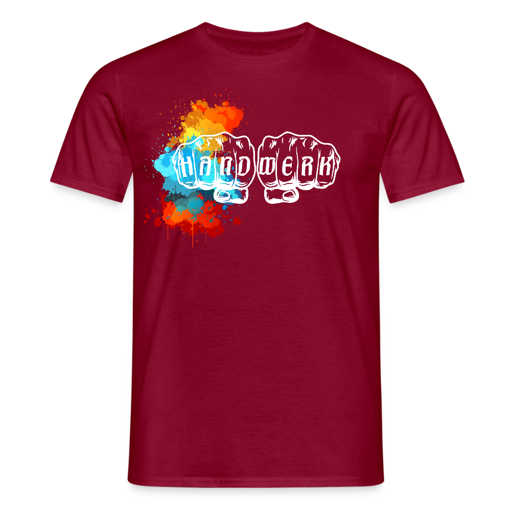 Unisex T-Shirt "Splash" Ziegelrot Männer T-Shirt
