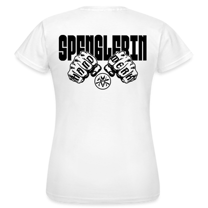 Frauen T-Shirt "Spenglerin" (beidseitig bedruckt) - Weiß