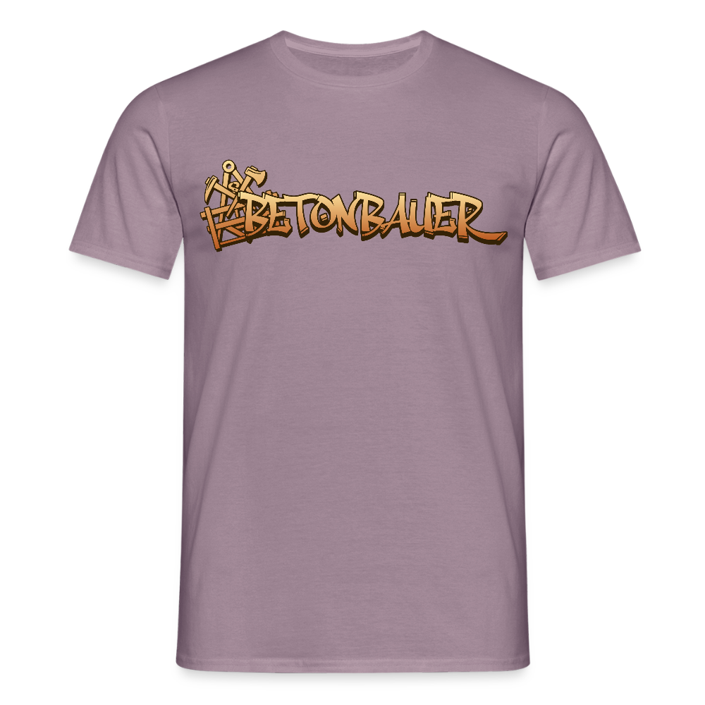 Unisex T-Shirt "Betonbauer" Lilagrau Männer T-Shirt