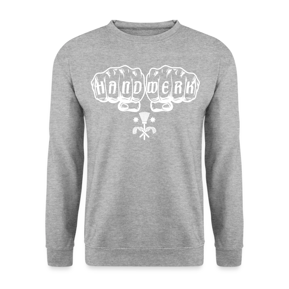 Unisex Pullover "Schornsteinfeger" Weißgrau meliert Unisex Pullover