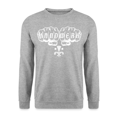 Unisex Pullover "Schornsteinfeger" Weißgrau meliert Unisex Pullover