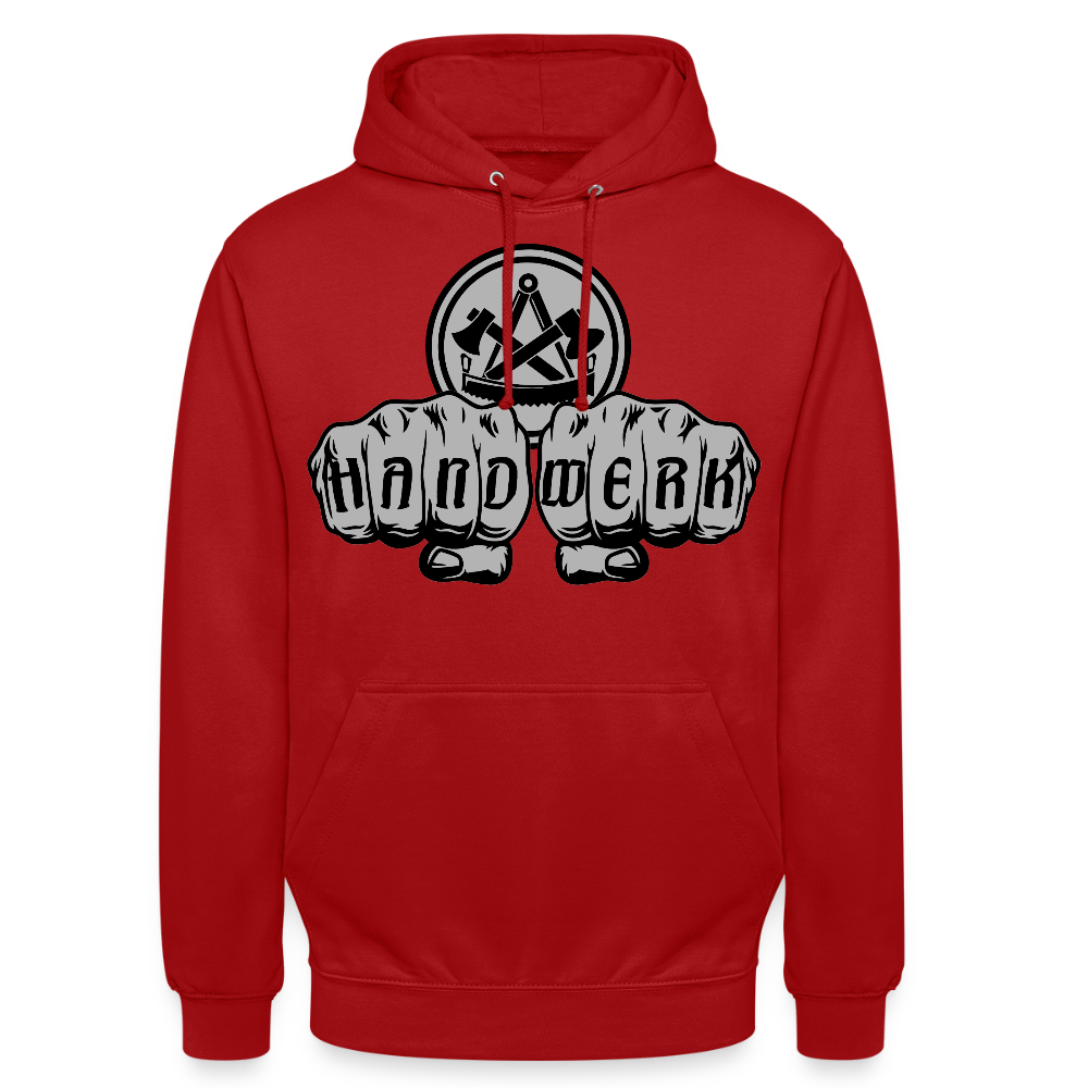 Unisex Hoodie "Zimmermann" Rot Unisex Hoodie