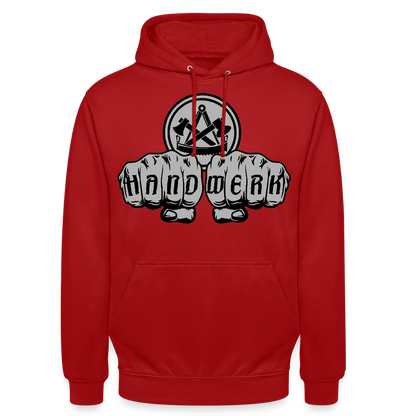 Unisex Hoodie "Zimmermann" Rot Unisex Hoodie