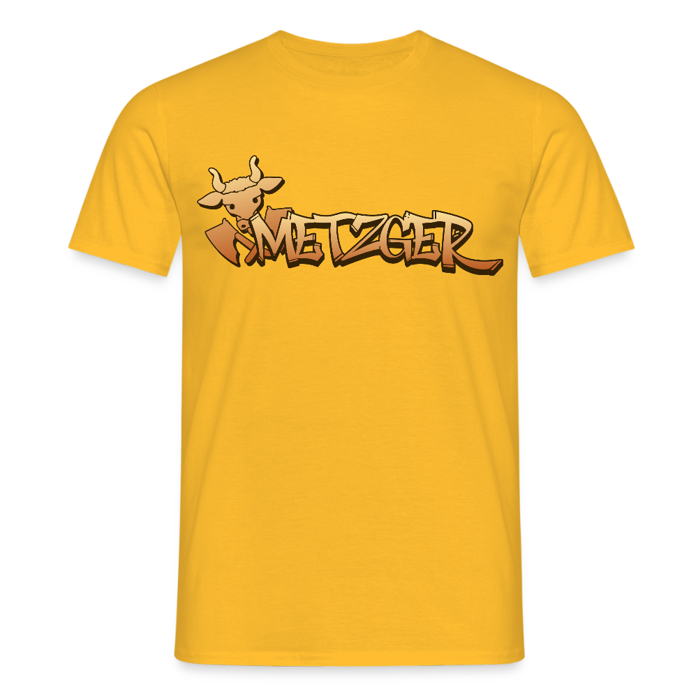 Unisex T-Shirt "Metzger" Gelb Männer T-Shirt