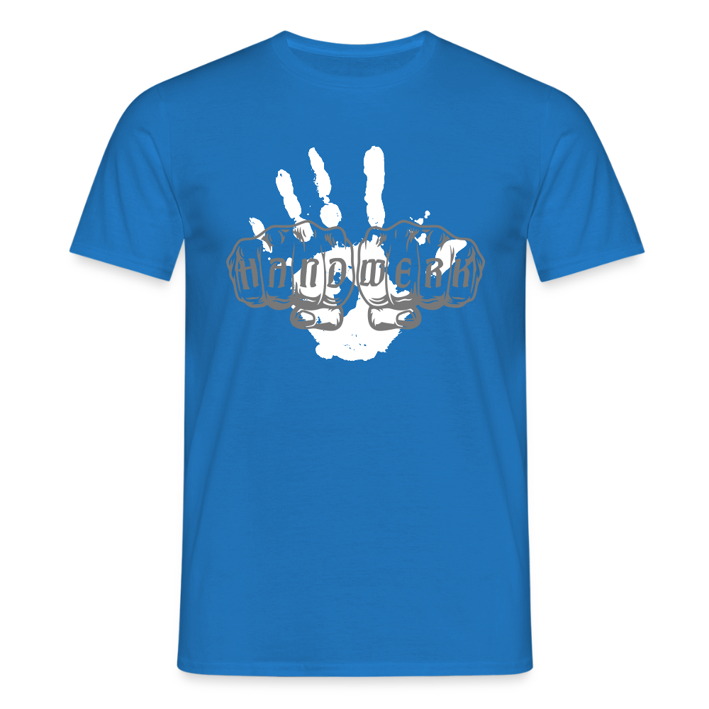 Unisex T-Shirt "Hand" Royalblau Männer T-Shirt