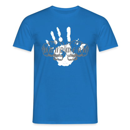 Unisex T-Shirt "Hand" Royalblau Männer T-Shirt