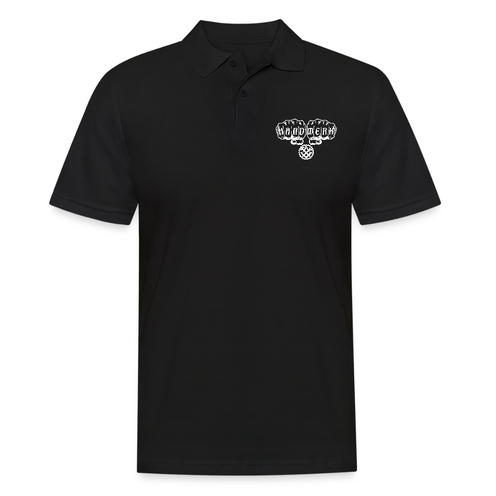 Männer Poloshirt "Mechaniker" Schwarz Männer Poloshirt