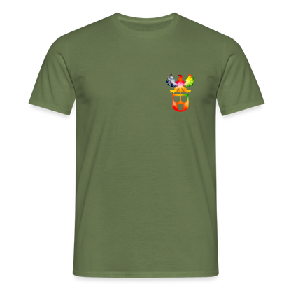 Unisex T-Shirt "Maler" (beidseitig bedruckt) - Militärgrün