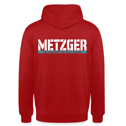 Unisex Hoodie HW-300 | MACHER "Metzger" Rot Unisex Hoodie {{ color }}