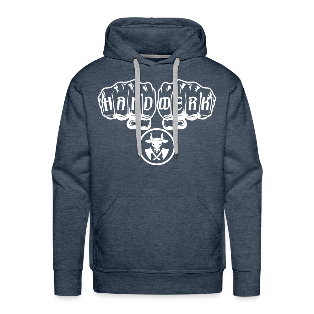 Männer Premium Hoodie "Metzger" Jeansblau Männer Premium Hoodie