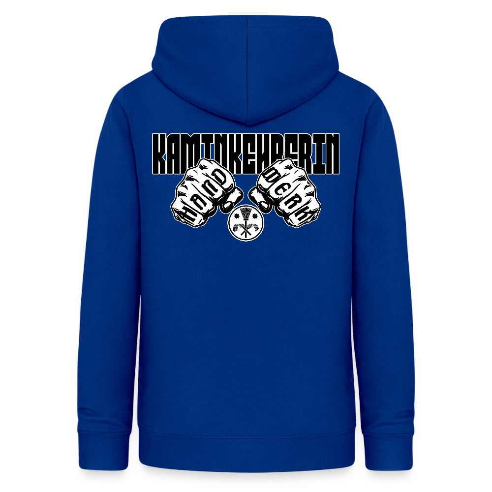 Frauen Hoodie "Kaminkehrerin" (beidseitig beruckt) Royalblau Frauen Hoodie