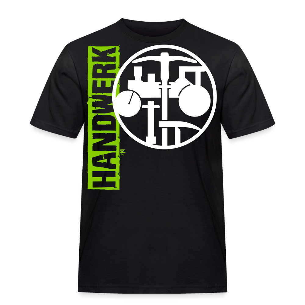 Unisex Workwear T-Shirt "Strassenbauer" Schwarz Männer Workwear T-Shirt