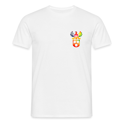 Unisex T-Shirt "Maler" (beidseitig bedruckt) - Weiß