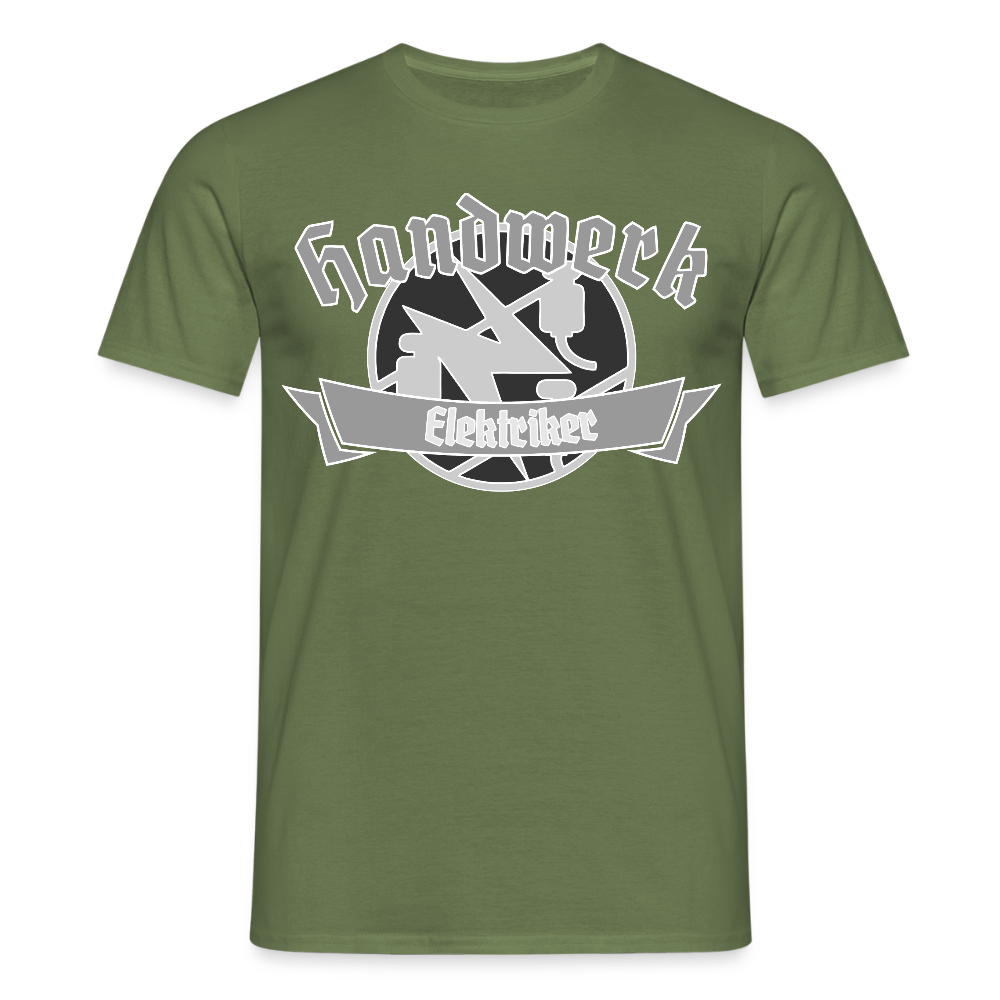Unisex T-Shirt "Elektriker" Militärgrün Männer T-Shirt