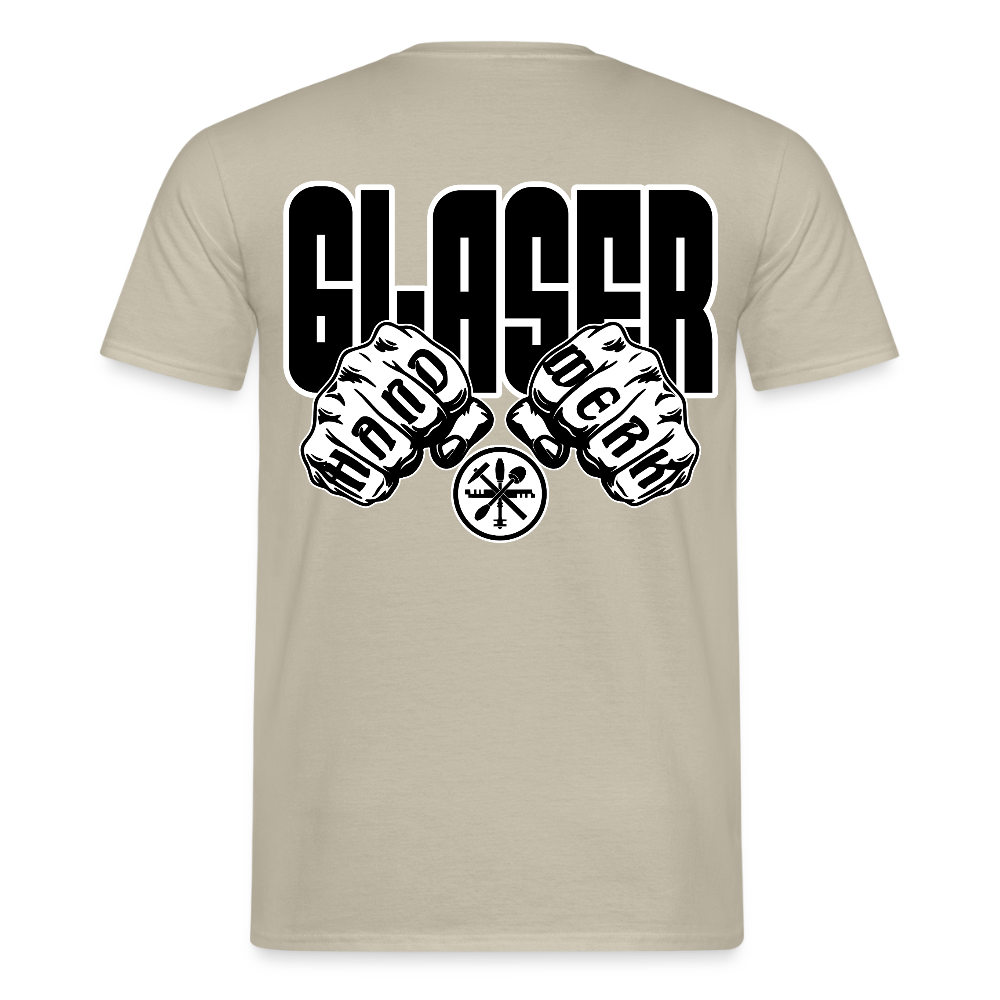Unisex T-Shirt "Glaser" Sandbeige Männer T-Shirt