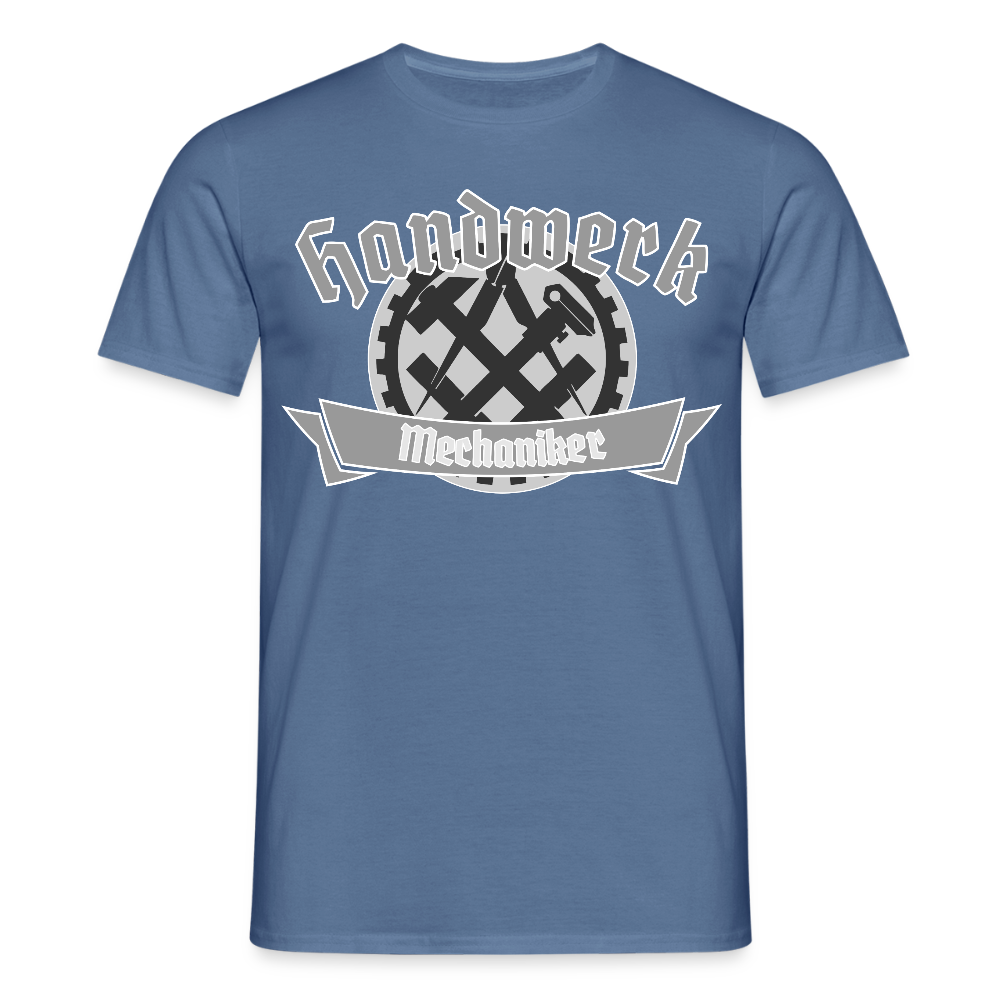 Unisex T-Shirt "Mechaniker" Taubenblau Männer T-Shirt