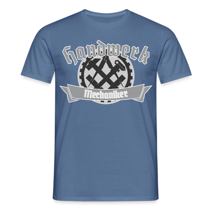 Unisex T-Shirt "Mechaniker" Taubenblau Männer T-Shirt