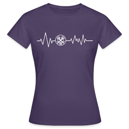 Frauen T-Shirt "Schlosser" Dunkellila Frauen T-Shirt