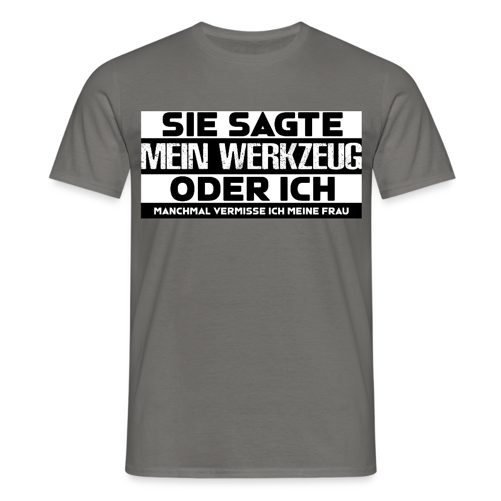 Unisex T-Shirt "Werkzeug" Graphit Männer T-Shirt