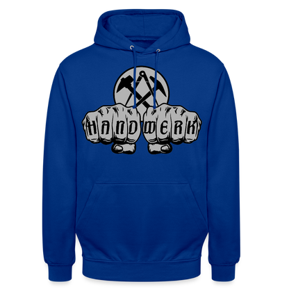 Unisex Hoodie "Dachdecker" Royalblau Unisex Hoodie