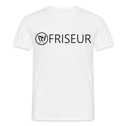 Unisex T-Shirt "Friseur" Weiß Männer T-Shirt