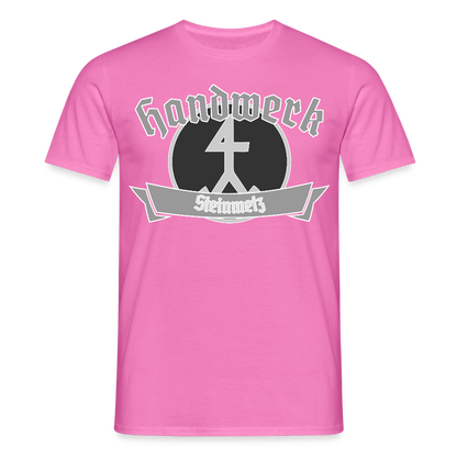 Unisex T-Shirt "Steinmetz" Pink Männer T-Shirt