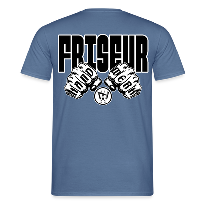 Unisex T-Shirt "Friseur" Taubenblau Männer T-Shirt