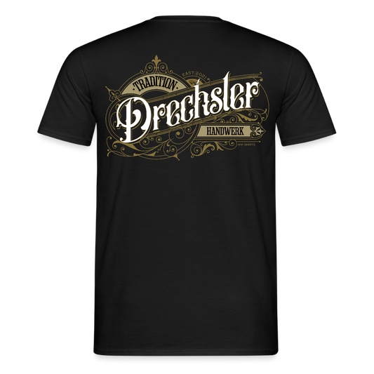Unisex T-Shirt "Drechsler" Nostalgie Handwerk Schwarz Männer T-Shirt