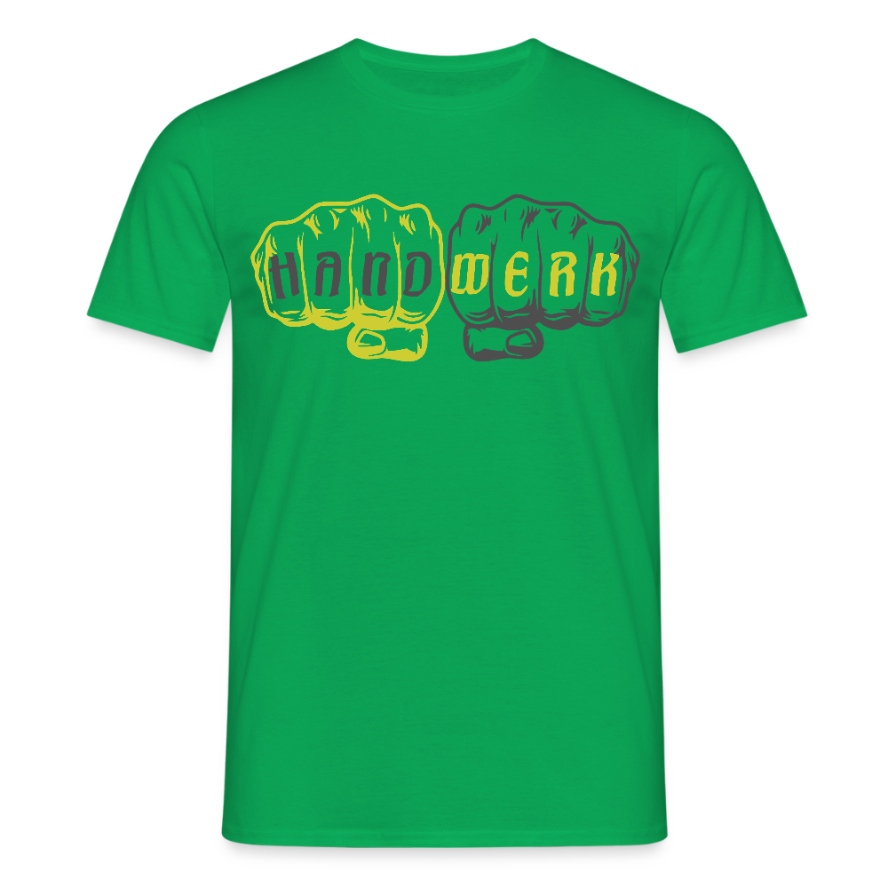 Unisex T-Shirt "Handwerk" Kelly Green Männer T-Shirt