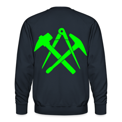 Unisex Premium Pullover "Dachdecker" neongrün Männer Premium Pullover