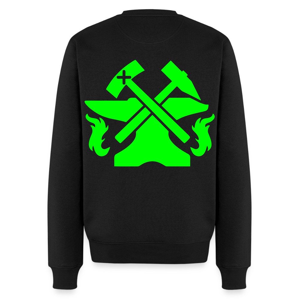Unisex Premium Pullover "Metallbauer" neongrün Schwarz Männer Premium Pullover
