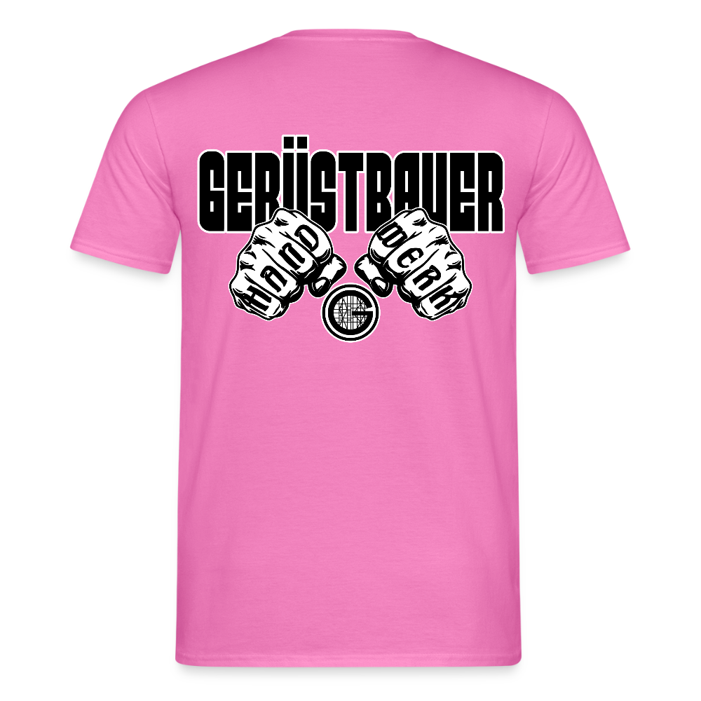 Unisex T-Shirt "Gerüstbauer" Pink Männer T-Shirt